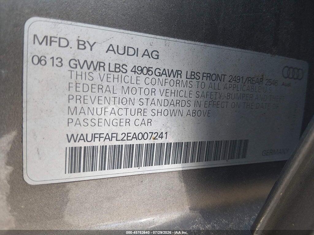 WAUFFAFL2EA007241 2014 AUDI A4 photo no. 9