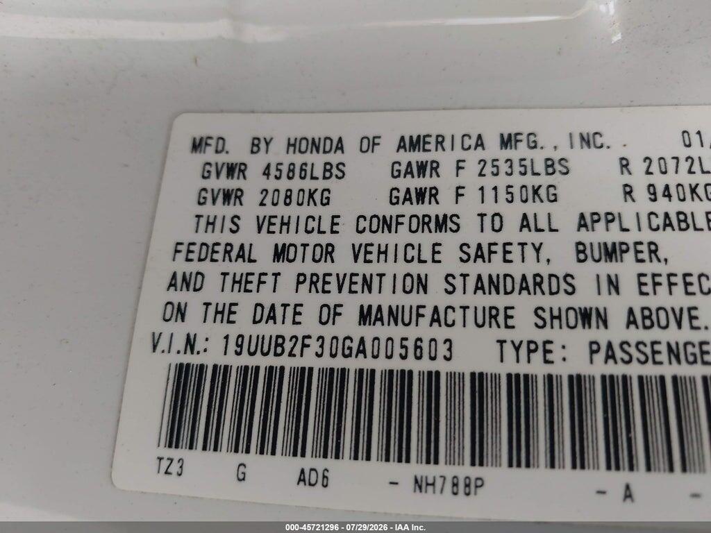 19UUB2F30GA005603 2016 ACURA TLX photo no. 9