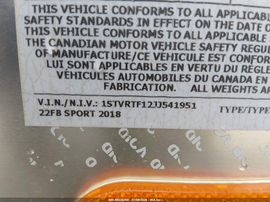 1STVRTF12JJ541951 2018 AIRSTREAM AUDIOMETRIC UNIT photo no. 9