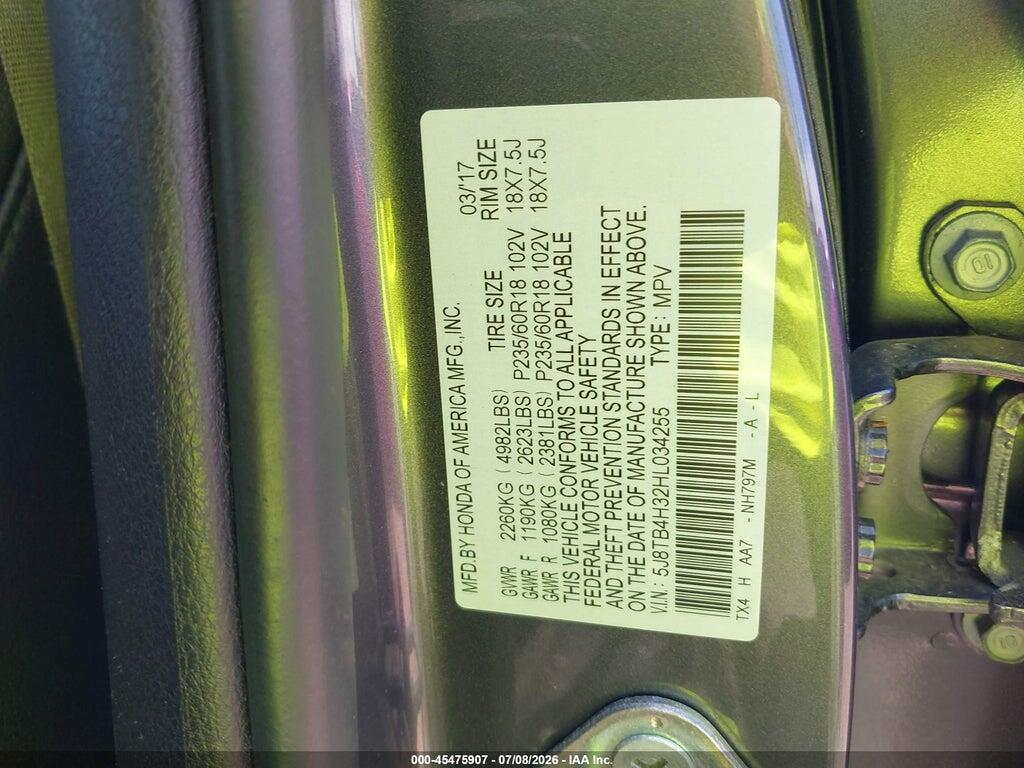 5J8TB4H32HL034255 2017 ACURA RDX photo no. 9
