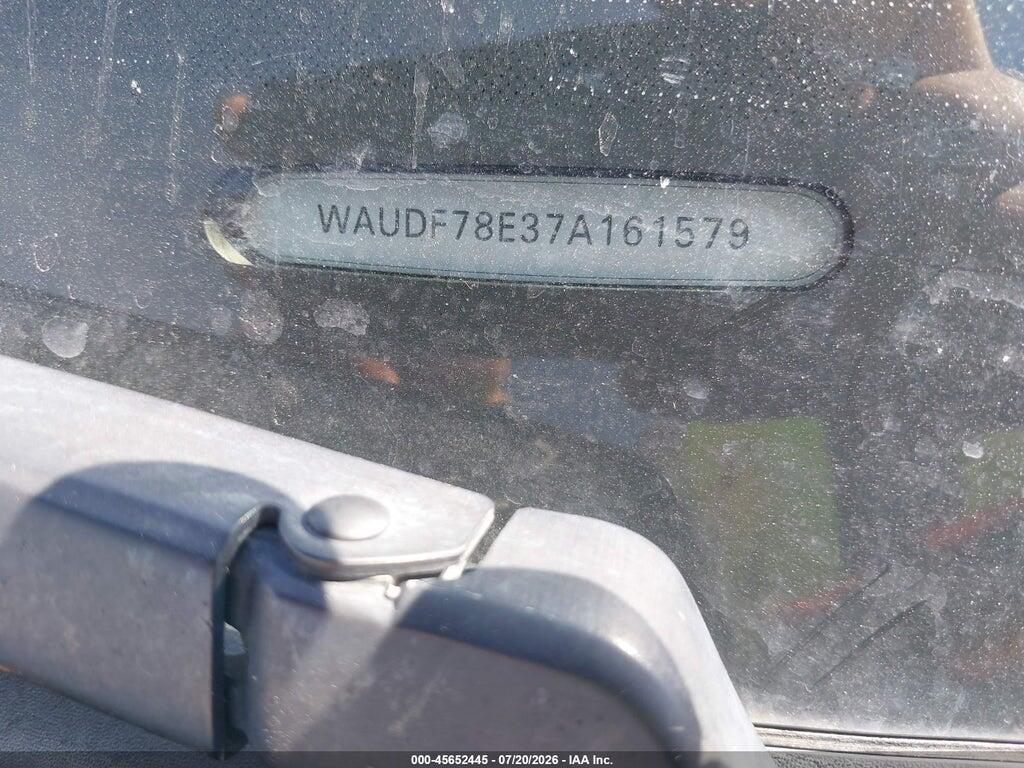 WAUDF78E37A161579 2007 AUDI A4 photo no. 9