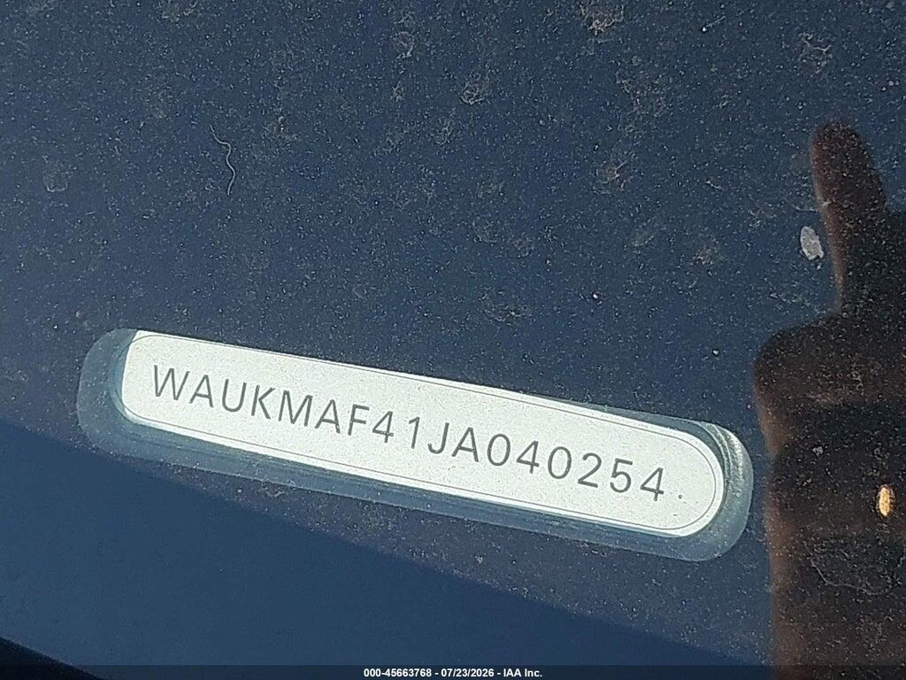 WAUKMAF41JA040254 2018 AUDI A4 photo no. 12