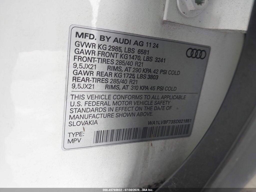 WA1LVBF73SD021851 2025 AUDI Q7 photo no. 9