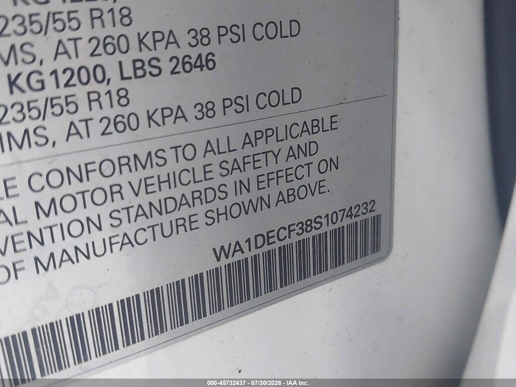 WA1DECF38S1074232 2025 AUDI Q3 photo no. 9