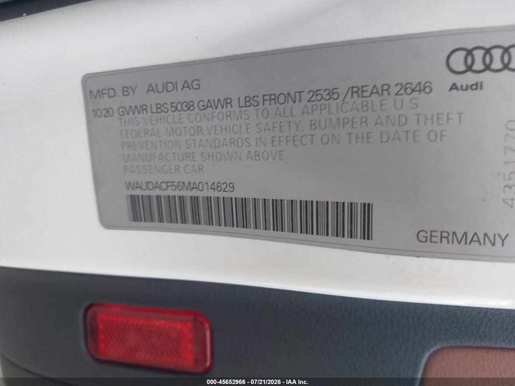 WAUDACF56MA014629 2021 AUDI A5 SPORTBACK photo no. 9