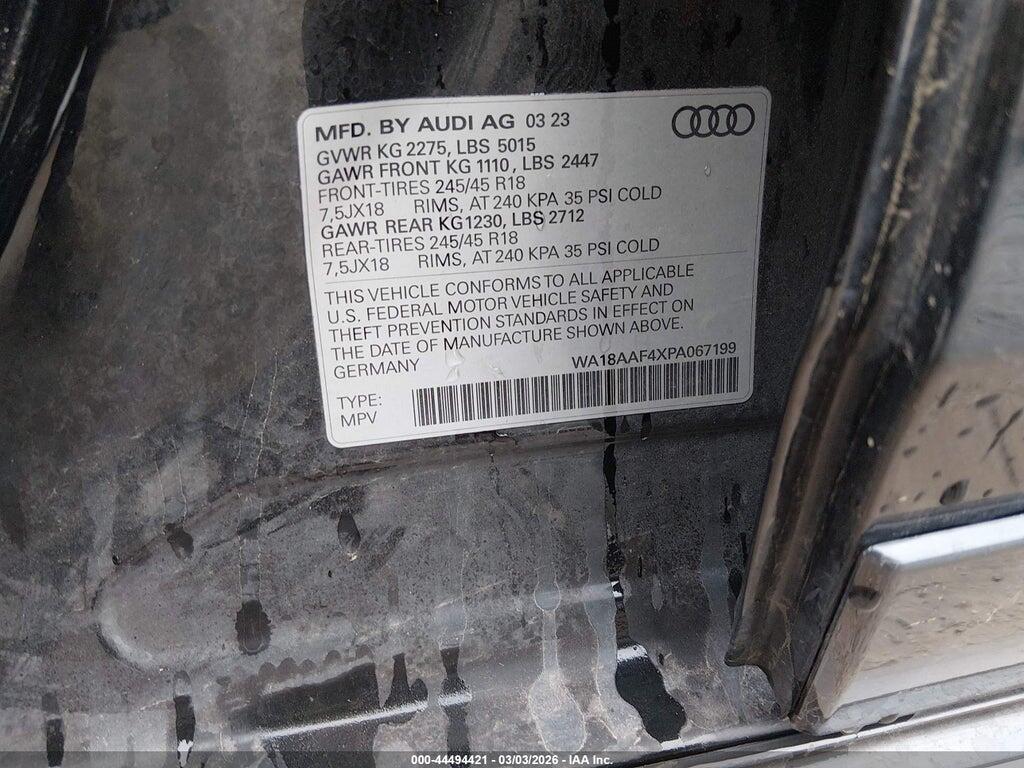WA18AAF4XPA067199 2023 AUDI A4 ALLROAD photo no. 9