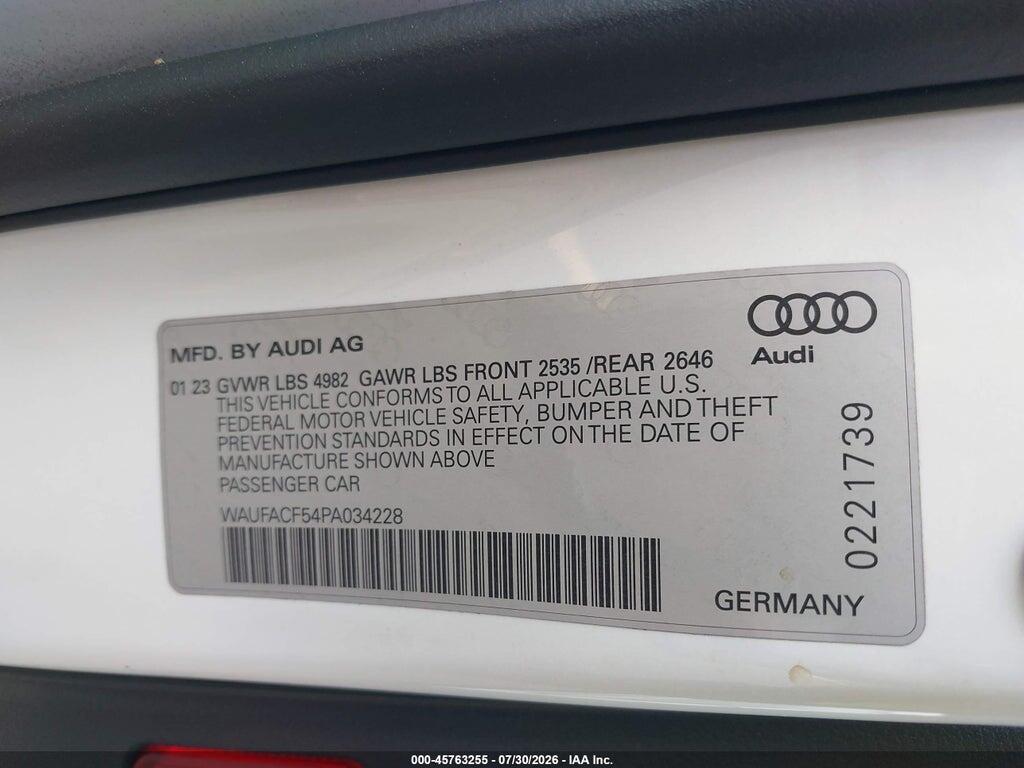 WAUFACF54PA034228 2023 AUDI A5 SPORTBACK photo no. 9