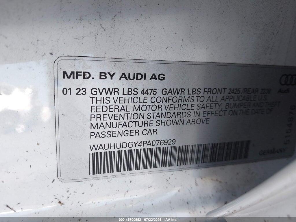WAUHUDGY4PA076929 2023 AUDI A3 photo no. 9