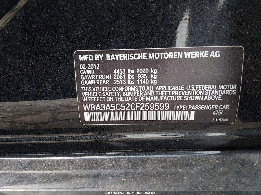 WBA3A5C52CF259599 2012 BMW 328I photo no. 9