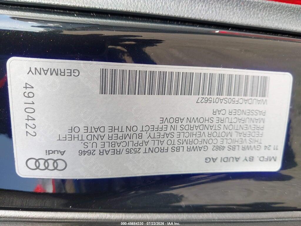 WAUDACF50SA015627 2025 AUDI A5 SPORTBACK photo no. 9