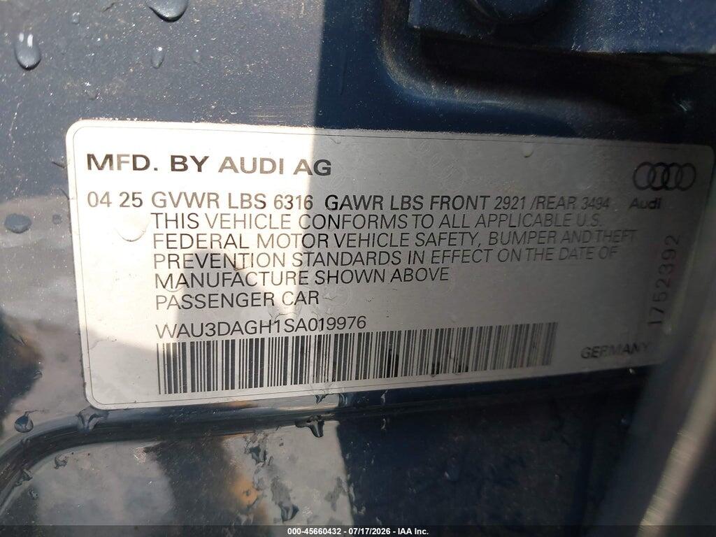 WAU3DAGH1SA019976 2025 AUDI A6 E-TRON photo no. 9