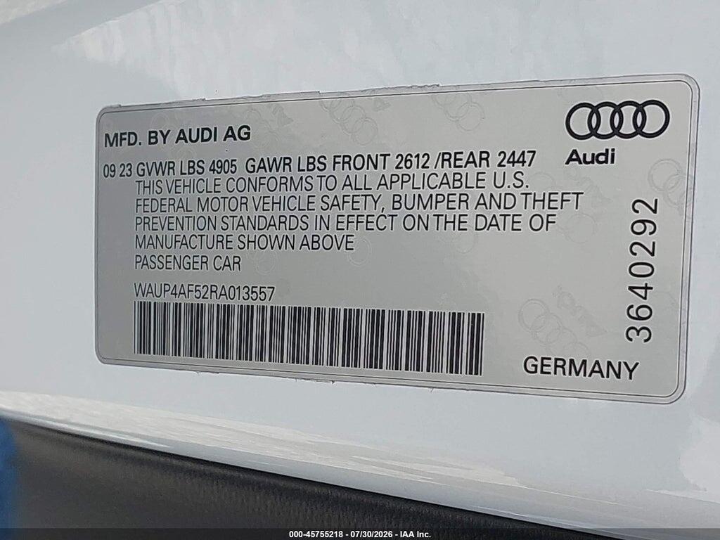 WAUP4AF52RA013557 2024 AUDI S5 photo no. 9