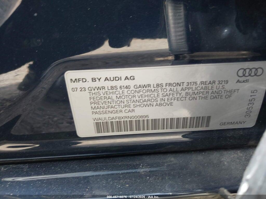 WAULDAF8XRN000895 2024 AUDI A8 photo no. 9