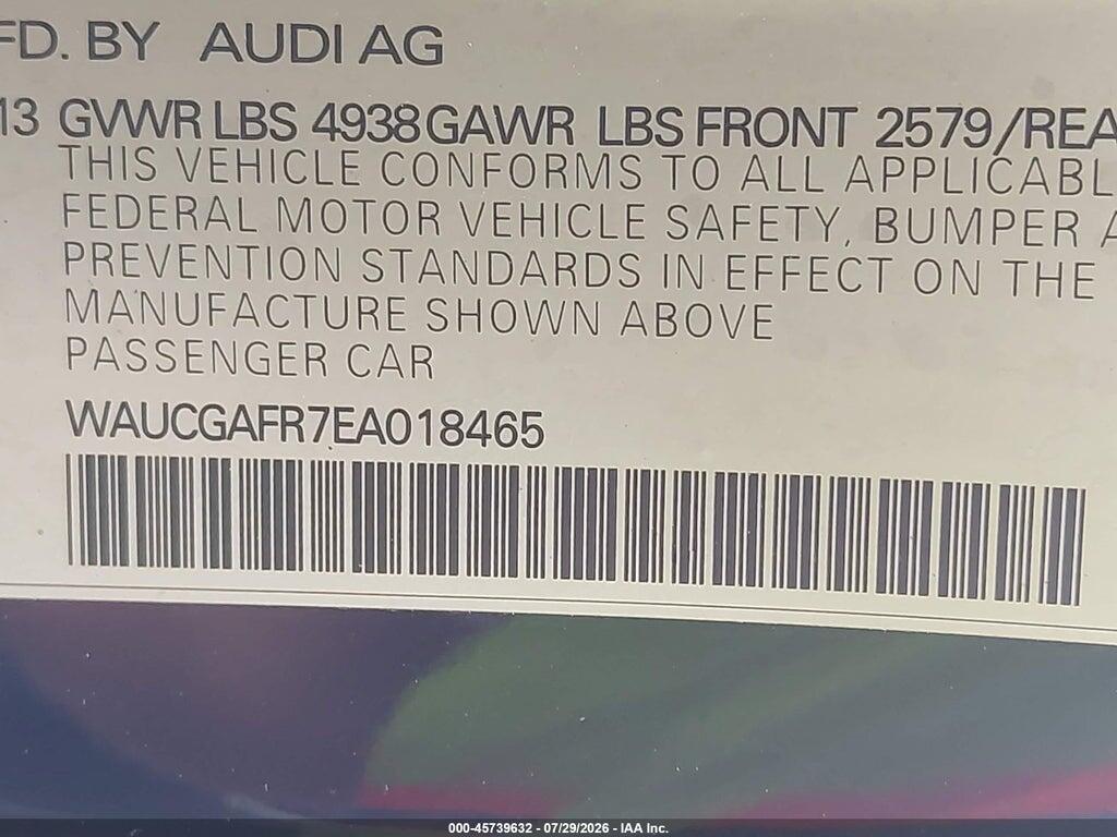 WAUCGAFR7EA018465 2014 AUDI S5 photo no. 9