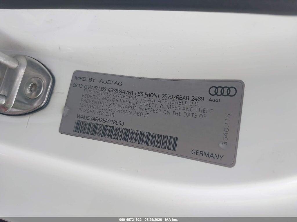 WAUCGAFR2EA018969 2014 AUDI S5 photo no. 9