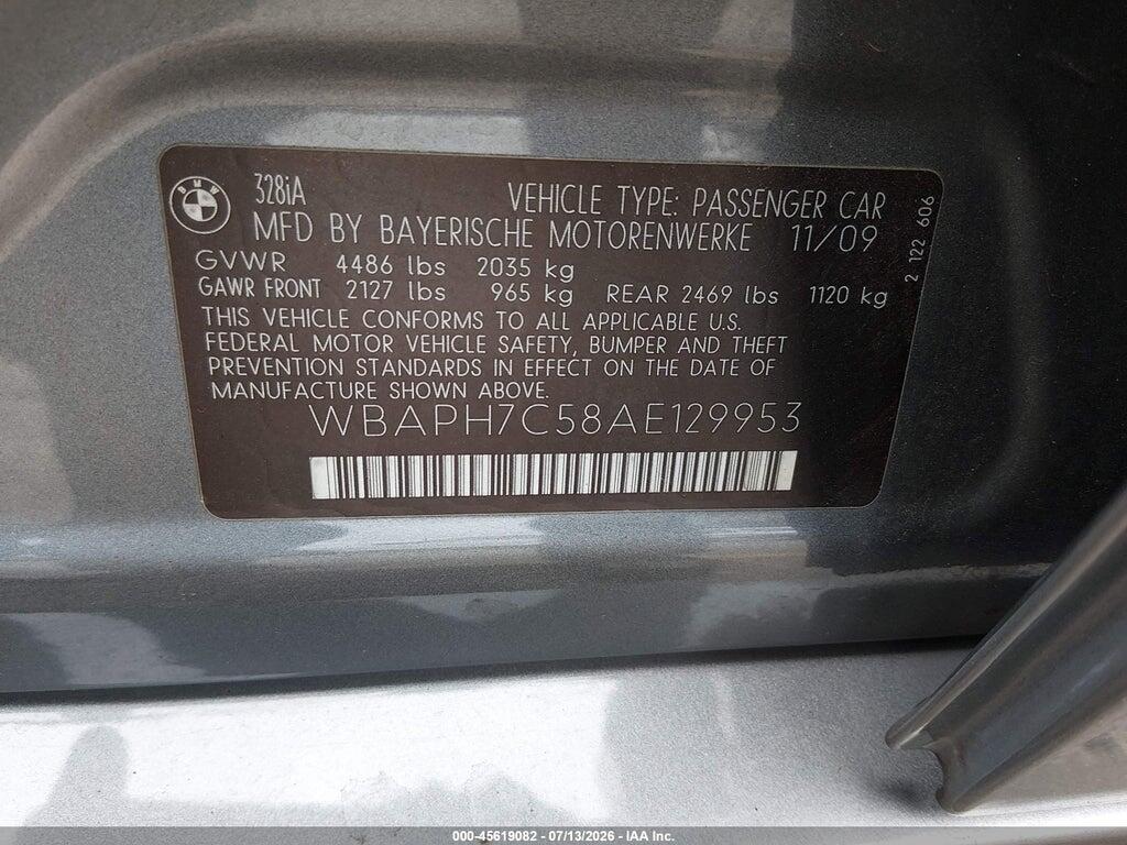 WBATH7C58AE129953 2010 BMW 328I photo no. 9