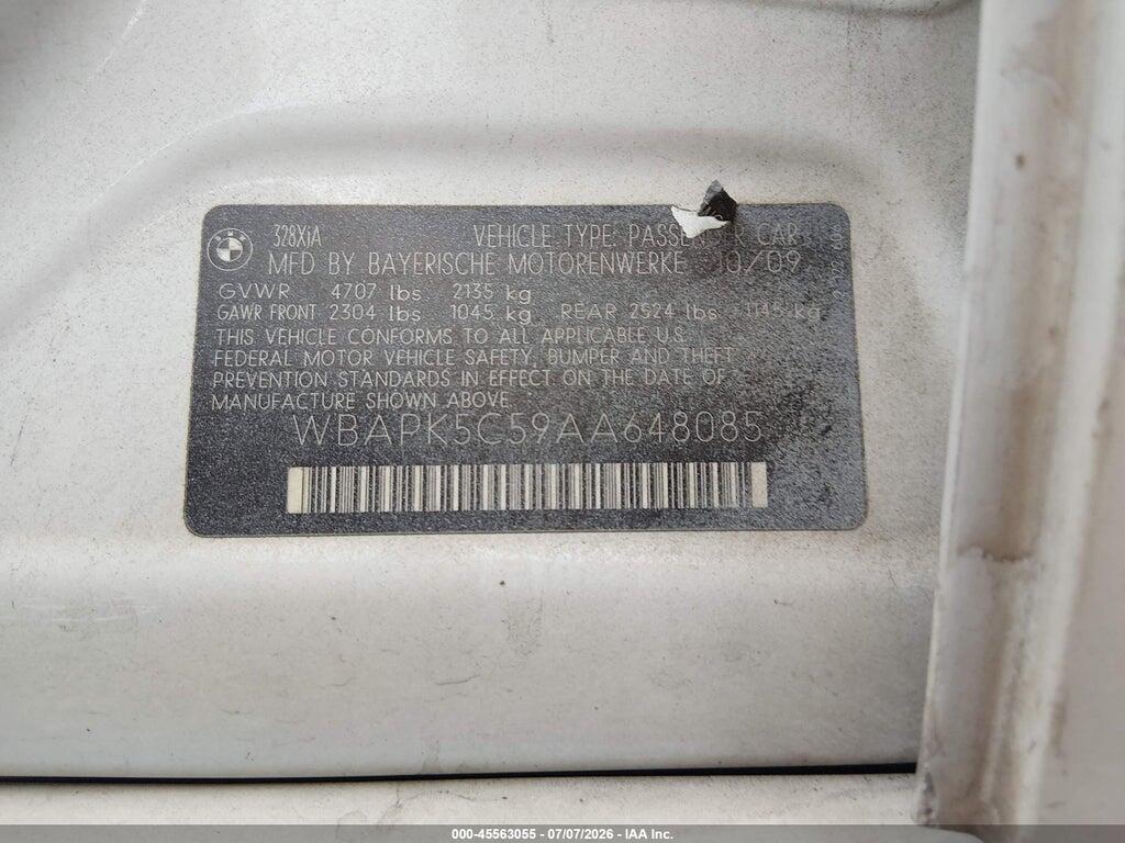 WBAPK5C59AA648085 2010 BMW 328I photo no. 9
