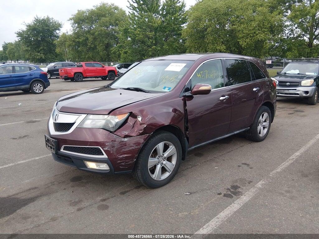 2HNYD2H43BH510667 2011 ACURA MDX photo no. 2