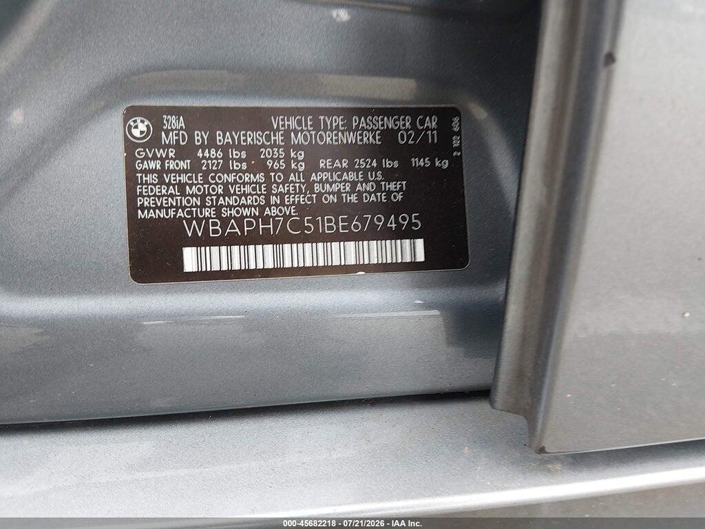 WBAPH7C51BE679495 2011 BMW 328I photo no. 9