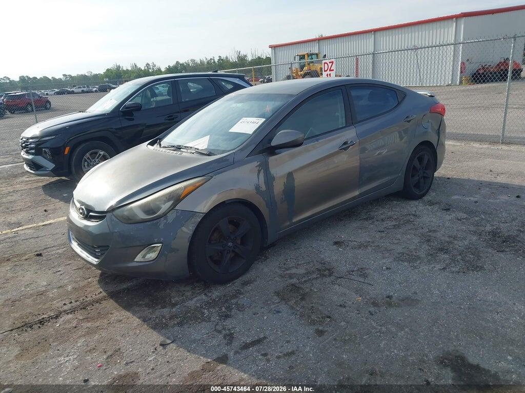 5NPDH4AE2DH343896 2013 HYUNDAI ELANTRA photo no. 2