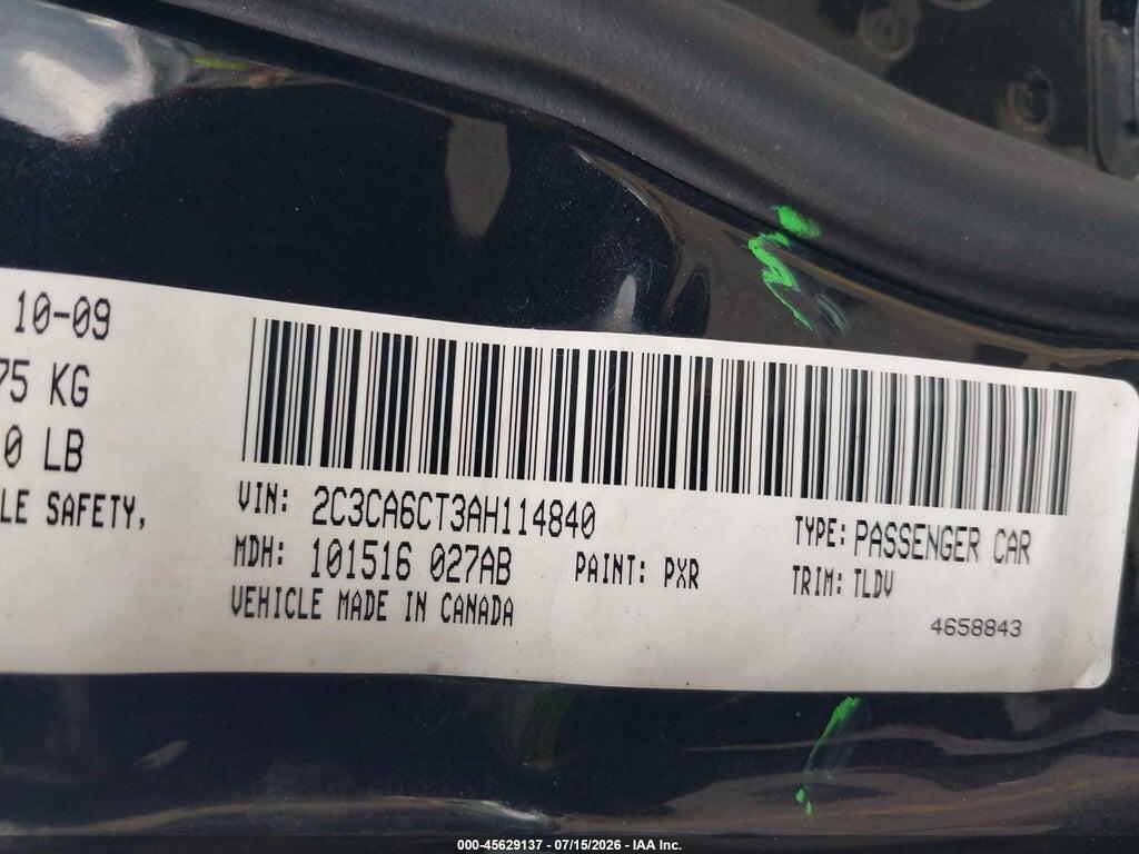 2C3CA6CT3AH114840 2010 CHRYSLER 300C photo no. 9