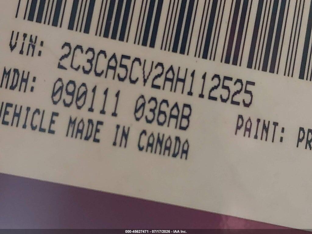 2C3CA5CV2AH112525 2010 CHRYSLER 300 photo no. 9