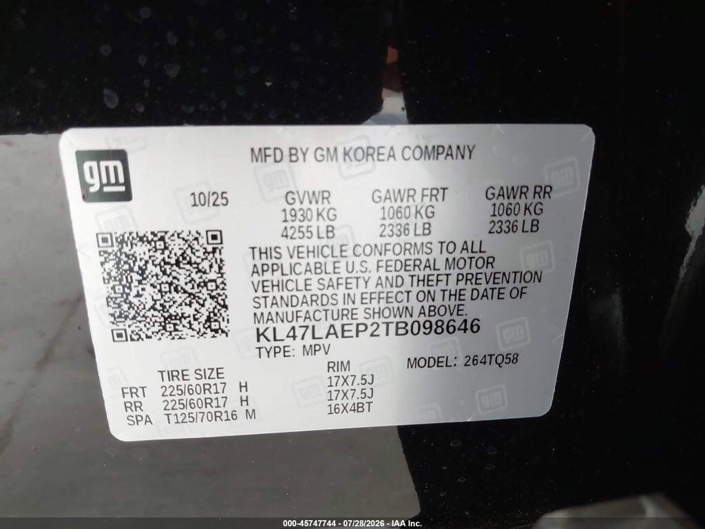 KL47LAEP2TB098646 2026 BUICK ENVISTA photo no. 9