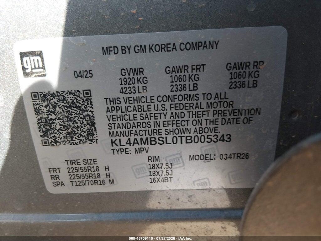 KL4AMBSL0TB005343 2026 BUICK ENCORE GX photo no. 9