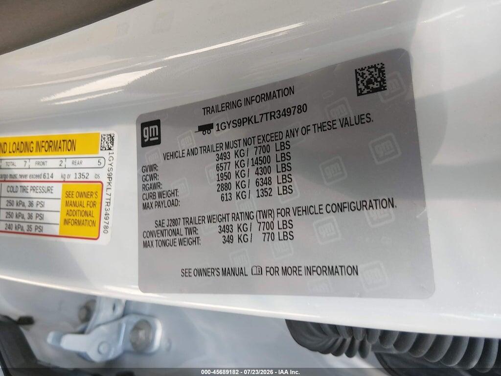 1GYS9PKL7TR349780 2026 CADILLAC ESCALADE ESV photo no. 9