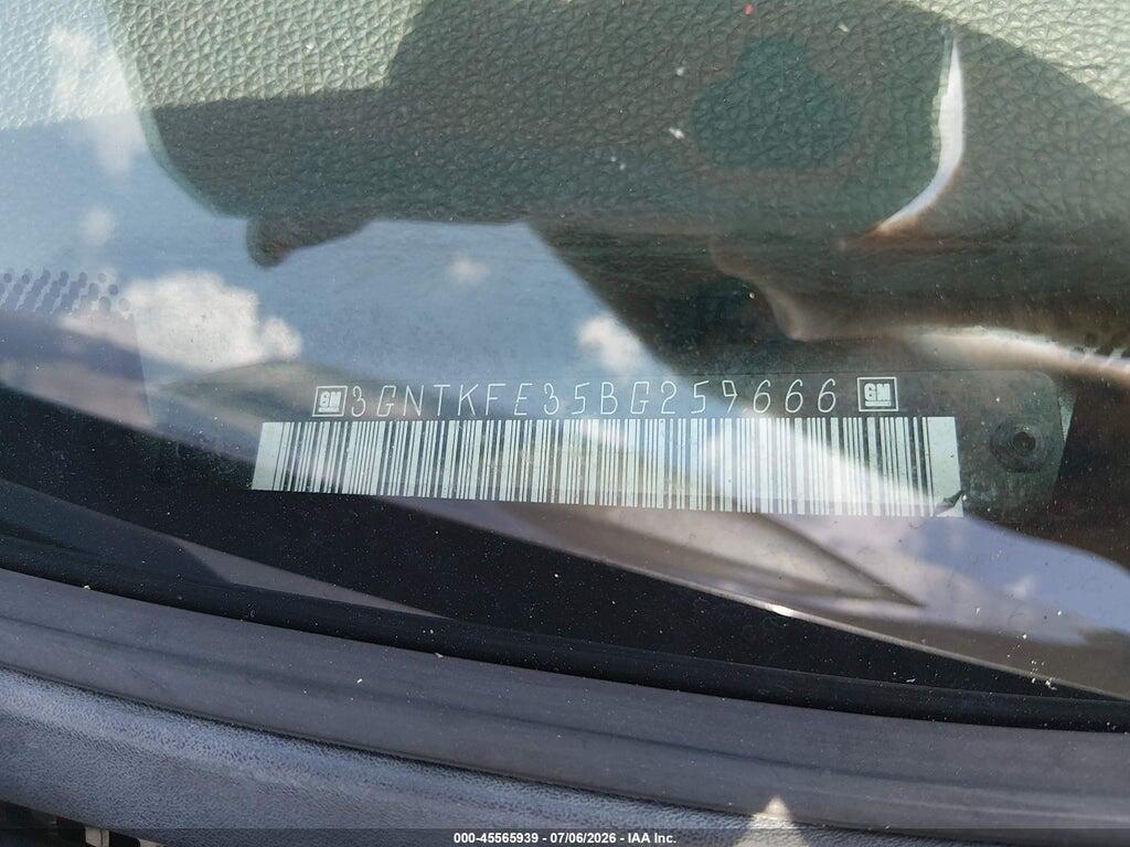 3GNTKFE35BG259666 2011 CHEVROLET AVALANCHE 1500 photo no. 9