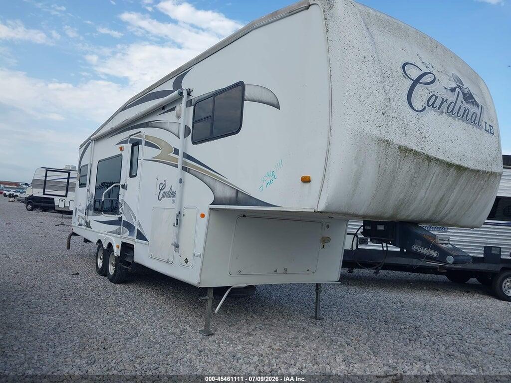 4X4FCAF218G092989 2008 CARDINAL TRAVEL TRAILER photo no. 1