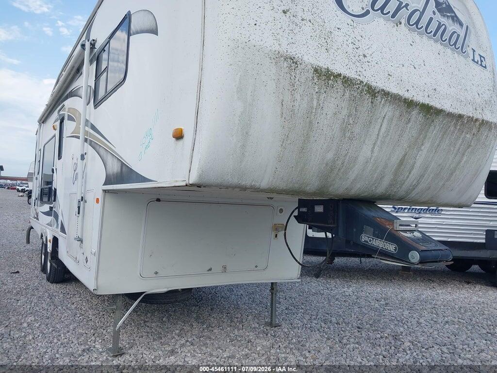 4X4FCAF218G092989 2008 CARDINAL TRAVEL TRAILER photo no. 7