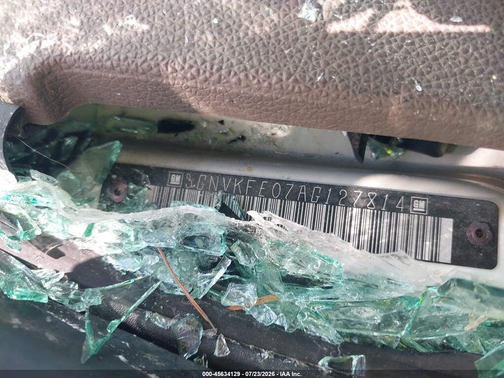 3GNVKFE07AG127814 2010 CHEVROLET AVALANCHE 1500 photo no. 9