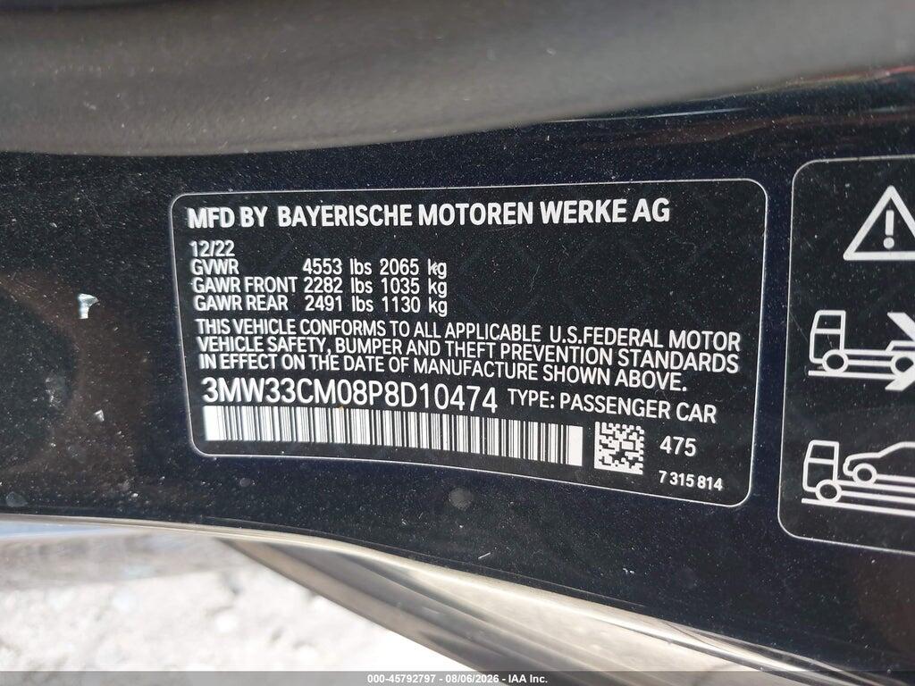 3MW33CM08P8D10474 2023 BMW 230 photo no. 9