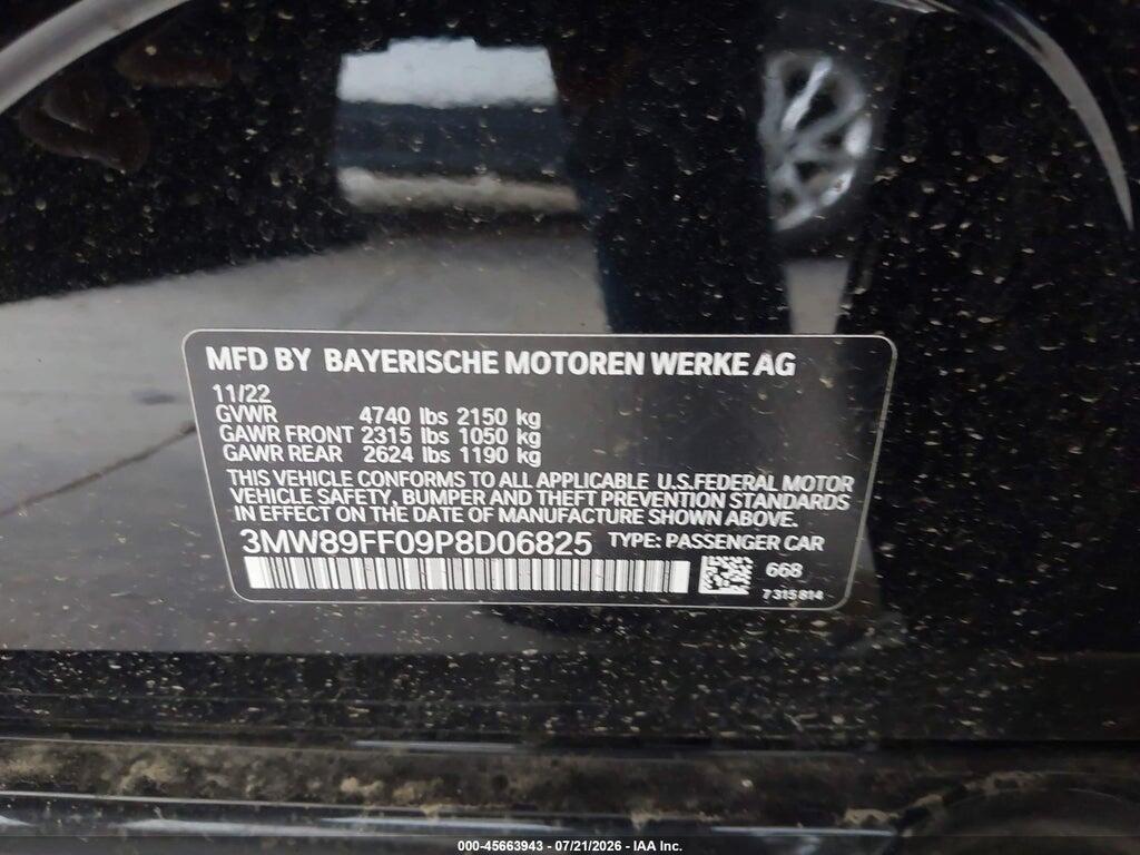 3MW89FF09P8D06825 2023 BMW 330I photo no. 9