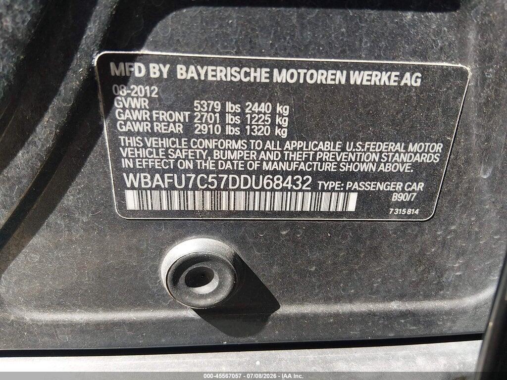 WBAFU7C57DDU68432 2013 BMW 535I photo no. 9