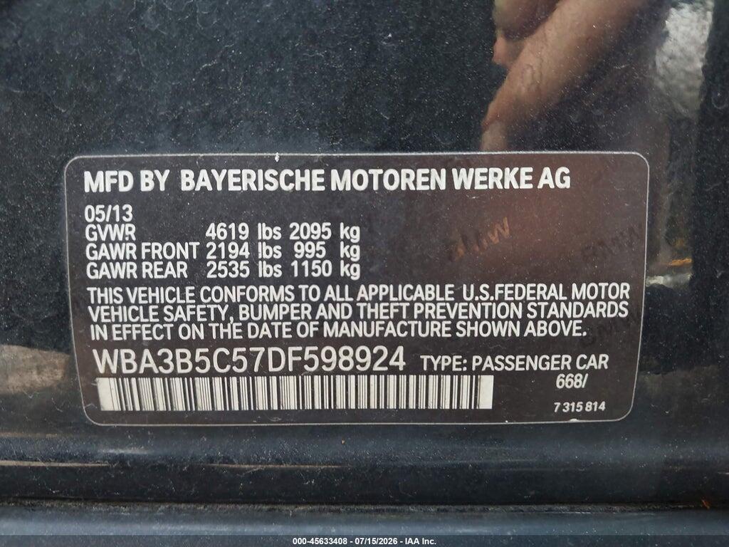 WBA3B5C57DF598924 2013 BMW 328I photo no. 9