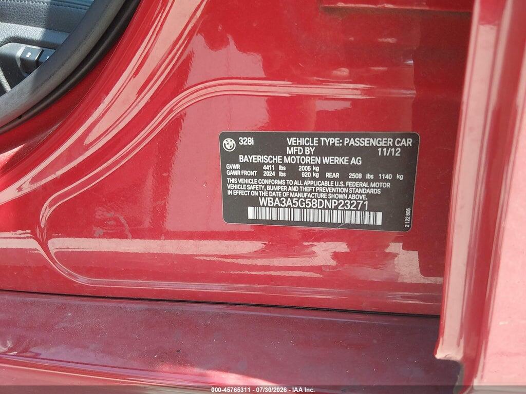 WBA3A5G58DNP23271 2013 BMW 328I photo no. 8
