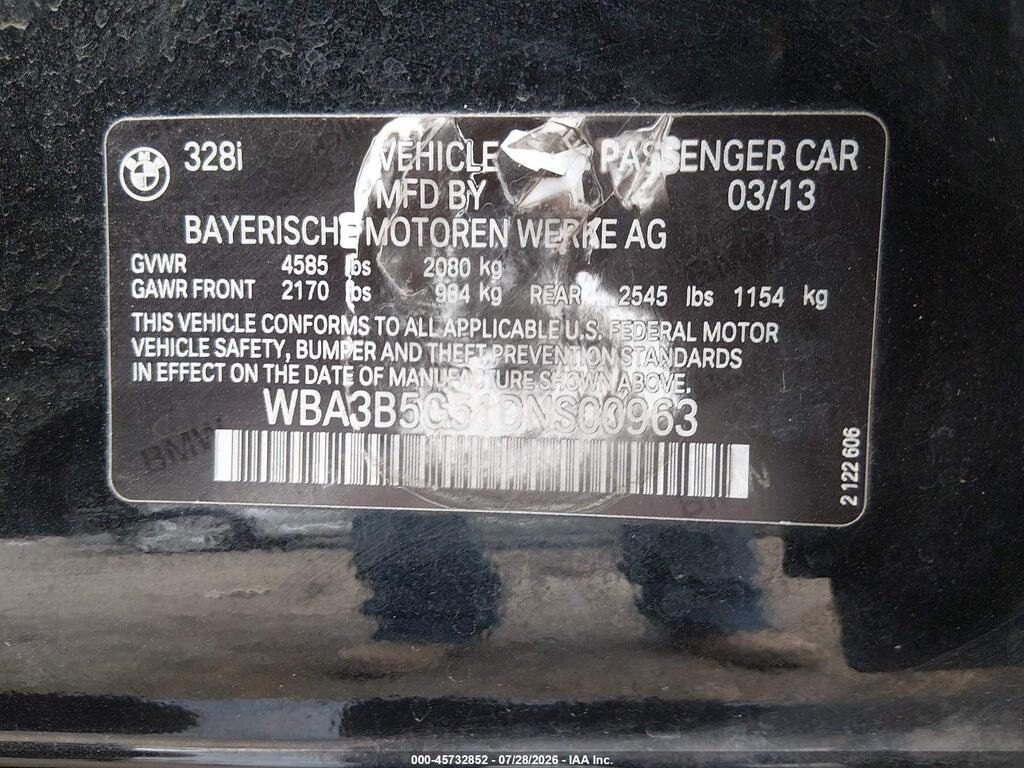 WBA3B5G51DNS00963 2013 BMW 328I photo no. 9