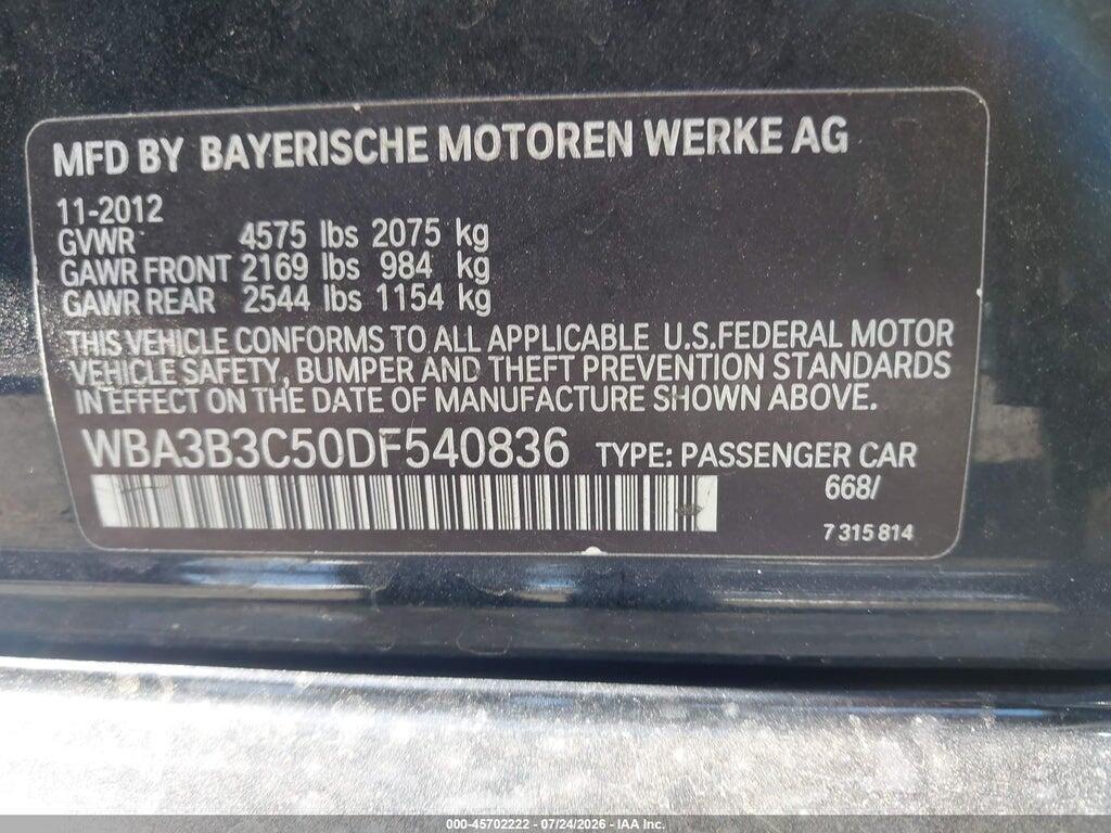 WBA3B3C50DF540836 2013 BMW 328I photo no. 9
