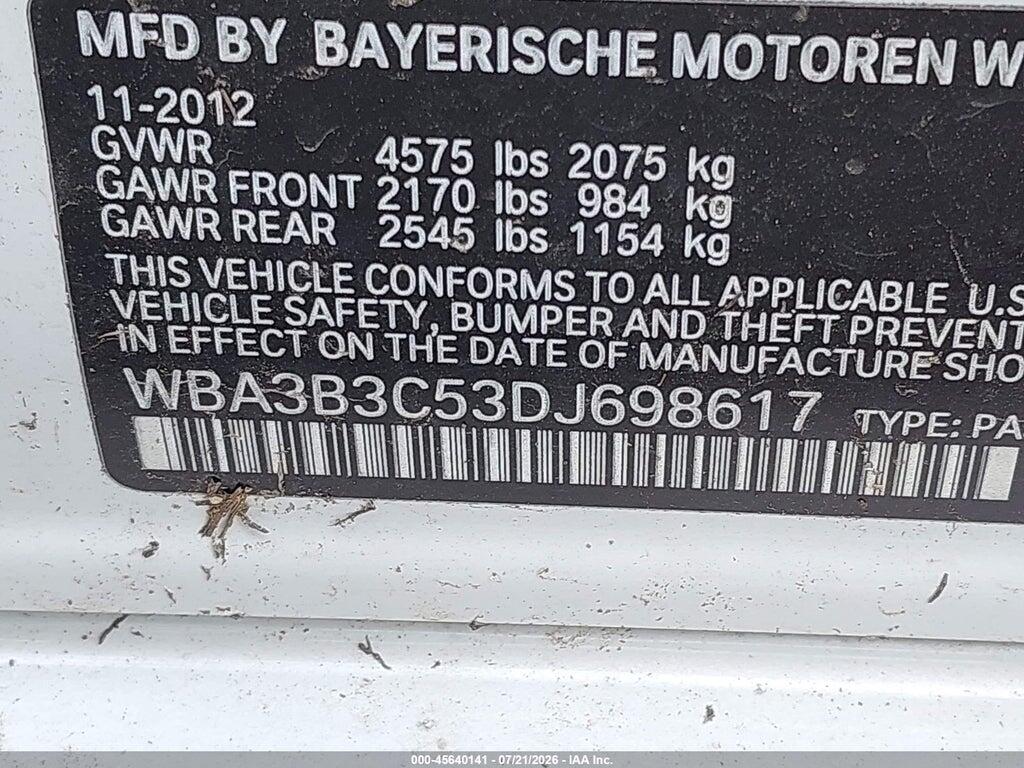 WBA3B3C53DJ698617 2013 BMW 328I photo no. 9
