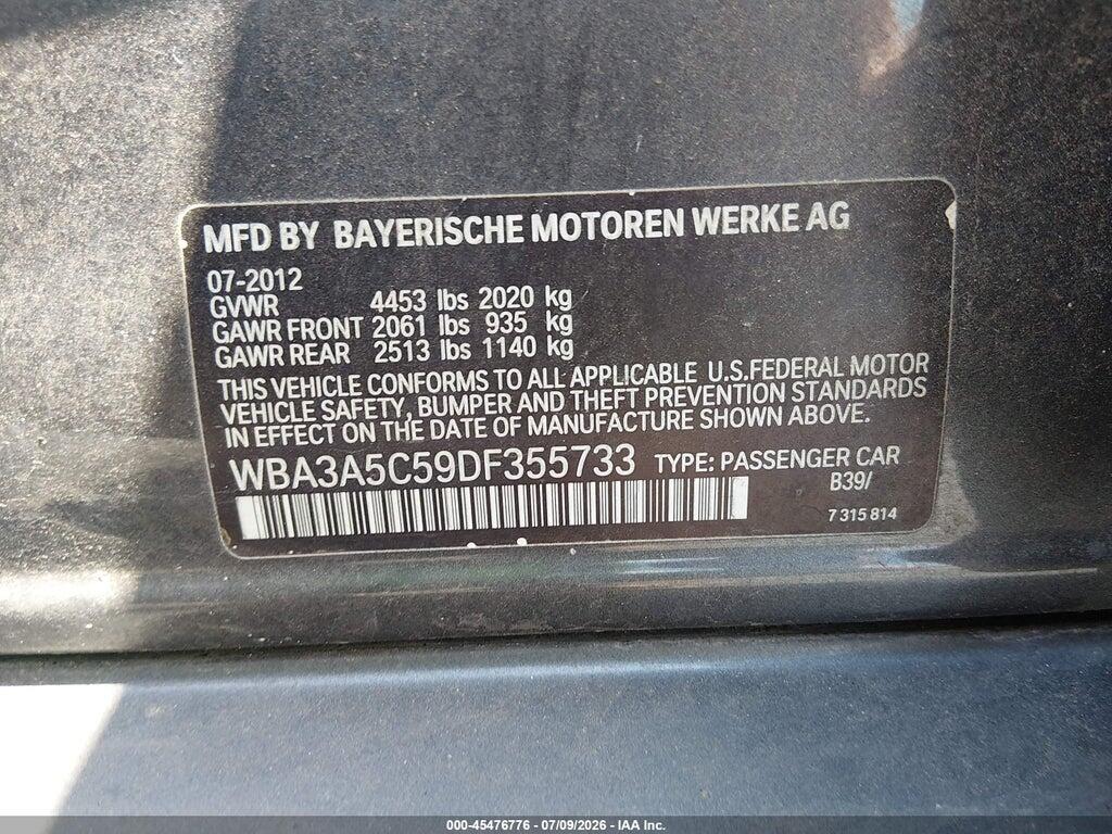 WBA3A5C59DF355733 2013 BMW 328I photo no. 9