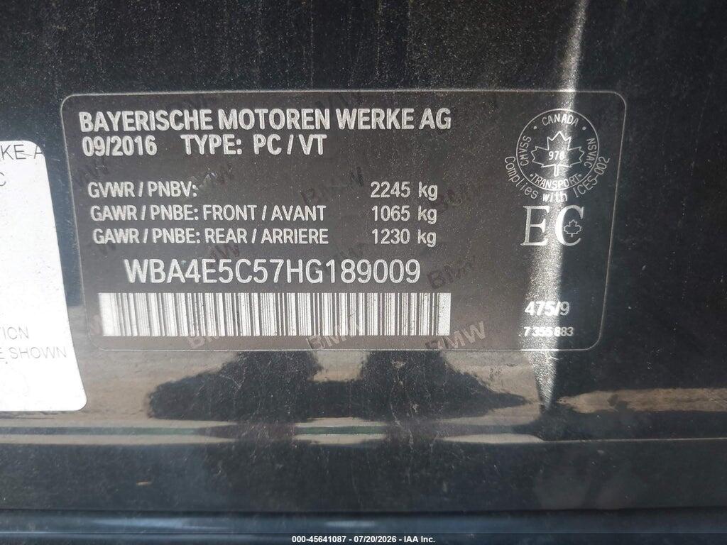WBA4E5C57HG189009 2017 BMW 440I GRAN COUPE photo no. 9