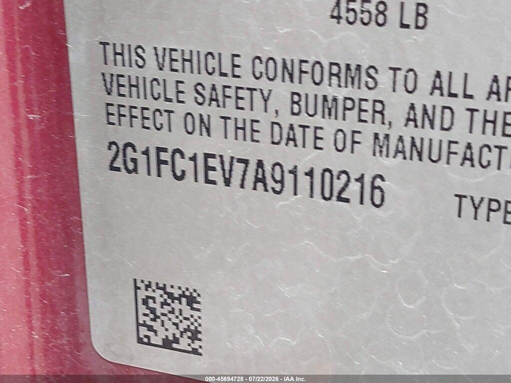 2G1FC1EV7A9110216 2010 CHEVROLET CAMARO photo no. 9