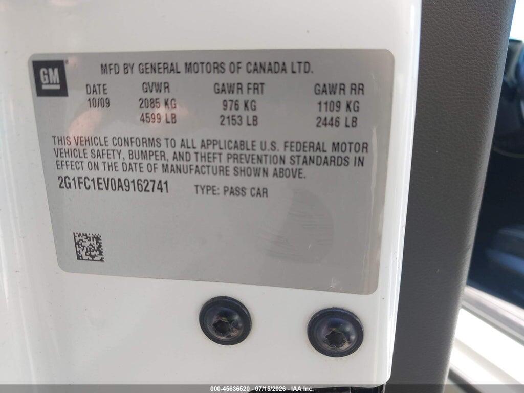 2G1FC1EV0A9162741 2010 CHEVROLET CAMARO photo no. 9