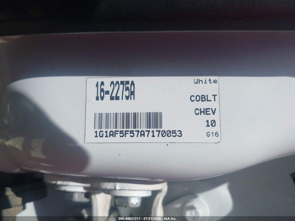 1G1AF5F57A7170053 2010 CHEVROLET COBALT photo no. 9