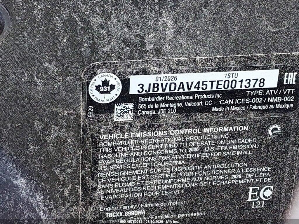 3JBVDAV45TE001378 2026 CAN-AM MAVERICK X3 photo no. 10