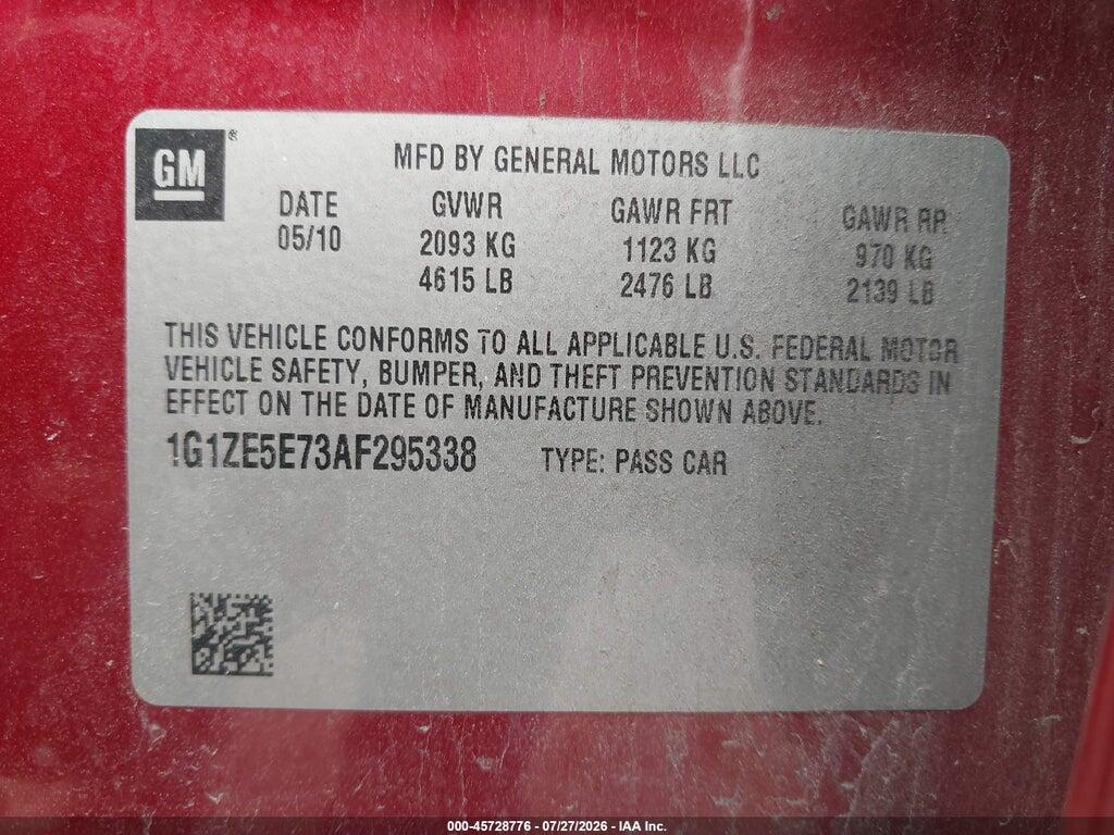 1G1ZE5E73AF295338 2010 CHEVROLET MALIBU photo no. 9
