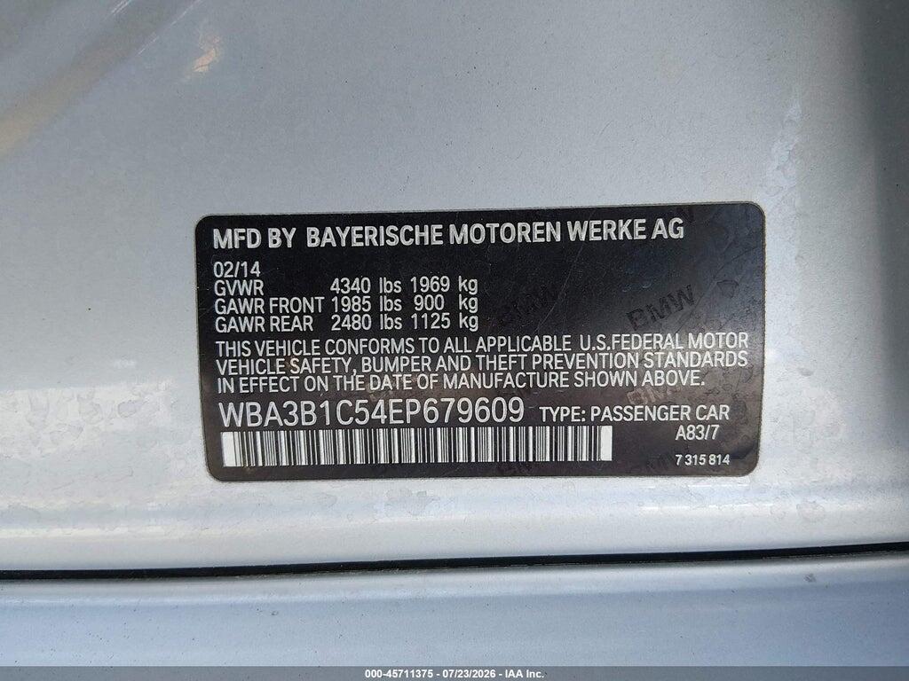 WBA3B1C54EP679609 2014 BMW 320I photo no. 9