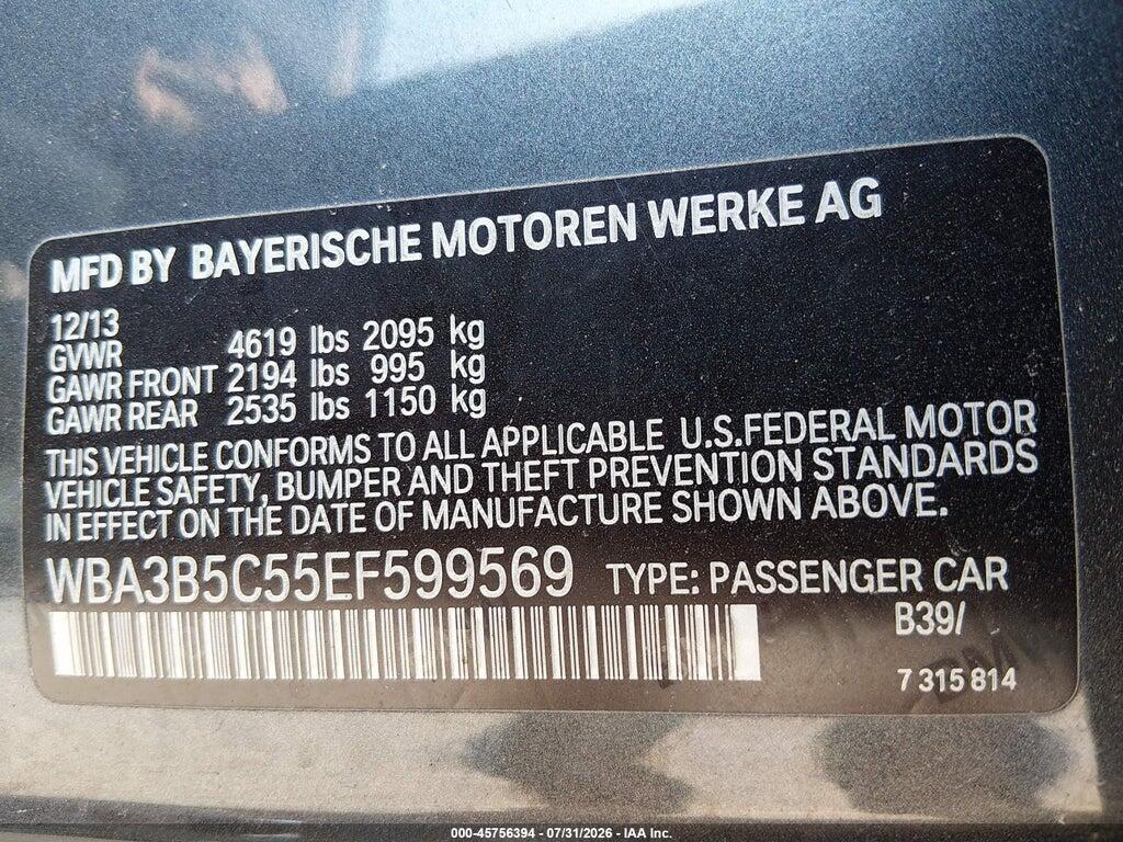 WBA3B5C55EFS99569 2014 BMW 328I photo no. 9